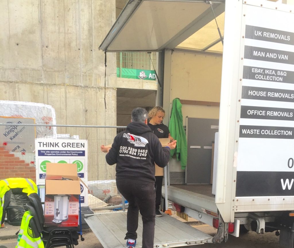 Removal vans in London
